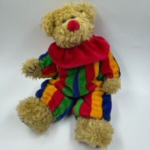 Ty Attic Treasures Bear Clown Outfit No Hang Tag Piccadilly Plush Stuffed Animal